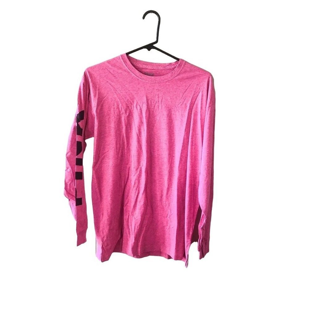 NWT‎ Victoria's Secret PINK Cotton Campus Long Sleeve Tee